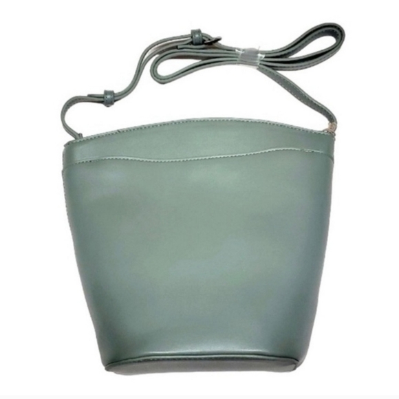 A New Day Green Zipper Bucket Purse with Adjustable Strap NWT - Picture 4 of 6
